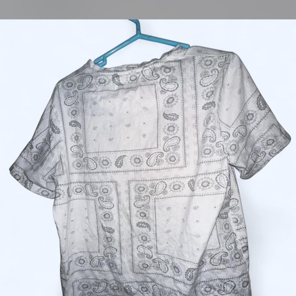 Denim & Flower White Paisley Tee